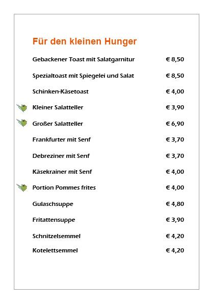 Speis&Getränkekarte 20264