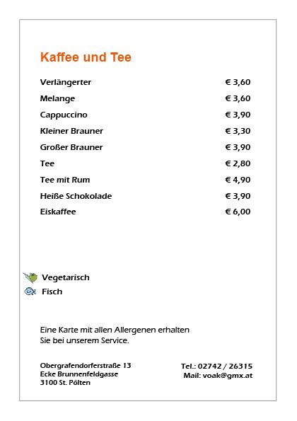 Speis&Getränkekarte 20268